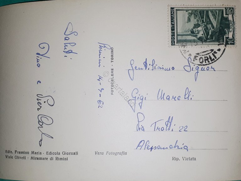 Cartolina - Miramare di Rimini - Albergo Tanini - Viale …