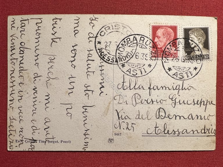 Cartolina - Mombaruzzo ( Asti ) - Palazzo Municipale - …