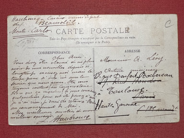 Cartolina - Monaco - La Château du Prince et la …