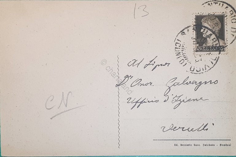 Cartolina - Mondovi - Panorama - 1933