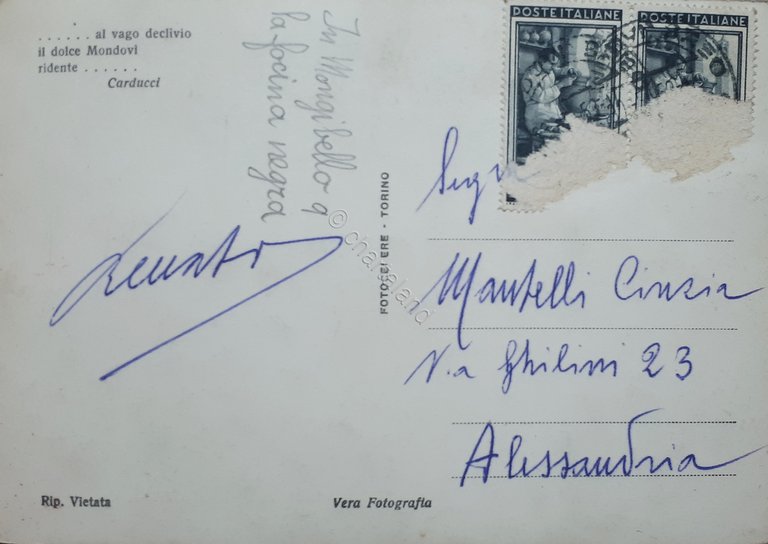 Cartolina - Mondovi - Panorama - 1953