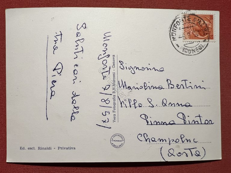 Cartolina - Monforte d'Alba ( Cuneo ) - Chiesa Parrocchiale …