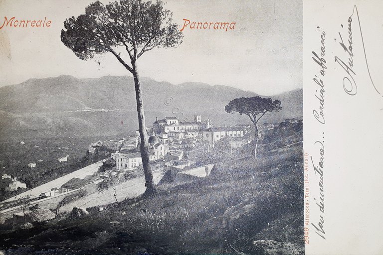Cartolina - Monreale - Panorama - 1900 ca.