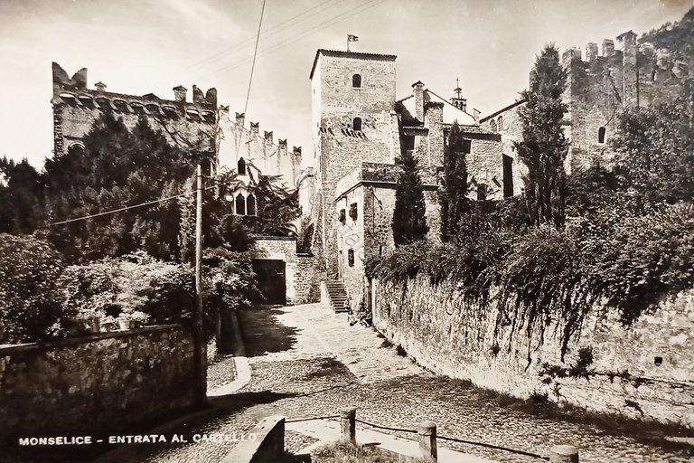 Cartolina - Monselice ( Padova ) - Entrata al Castello …