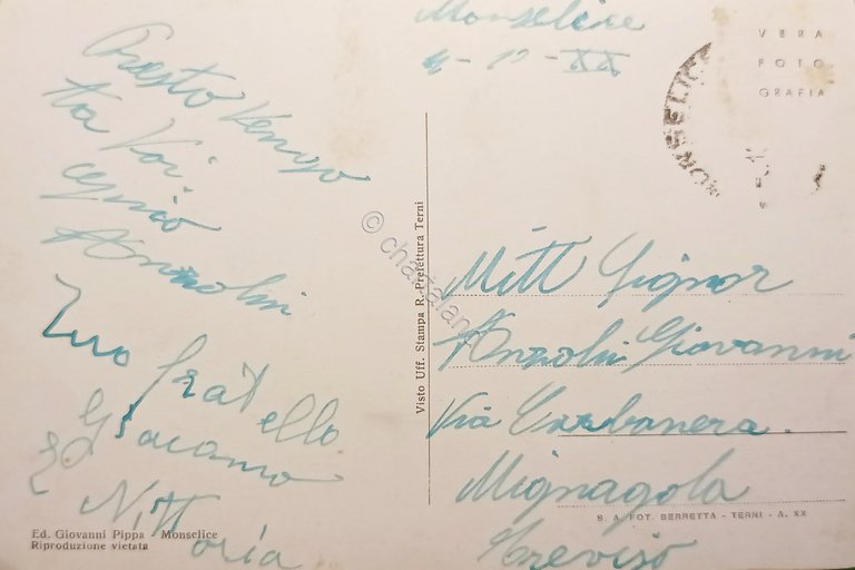 Cartolina - Monselice ( Padova ) - Entrata al Castello …