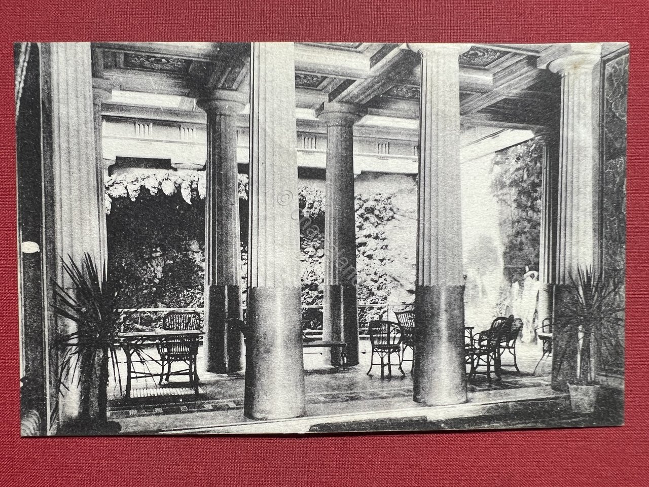 Cartolina - Monsummano Grotta Giusti ( Atrio ) - 1909