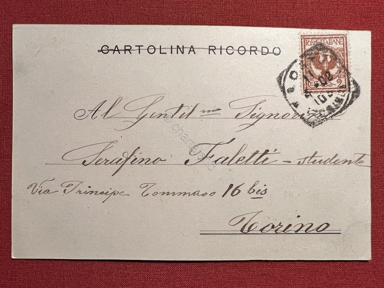 Cartolina - Mont Blanc - Pont de Neige - 1902