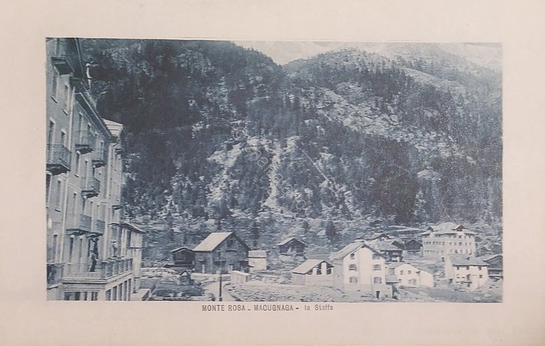 Cartolina - Monte Rosa - Macugnaga - 1930 ca.