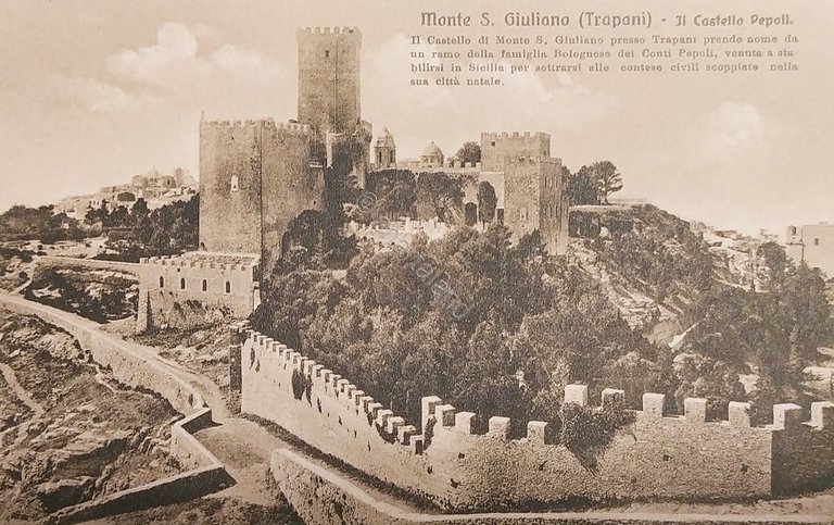 Cartolina - Monte San Giuliano ( Trapani ) - Il …