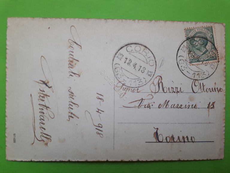 Cartolina - Monte Soglio - Alpe Arseul (Corio) - 1913