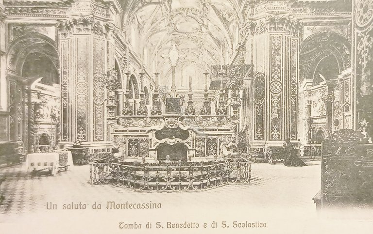 Cartolina - Montecassino - Tomba di S. Benedetto e di …