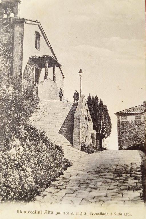 Cartolina - Montecatini Alto - S. Sebastiano e Villa Livi …