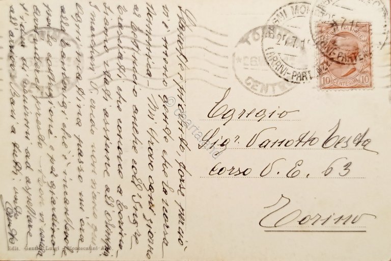 Cartolina - Montecatini Alto - S. Sebastiano e Villa Livi …