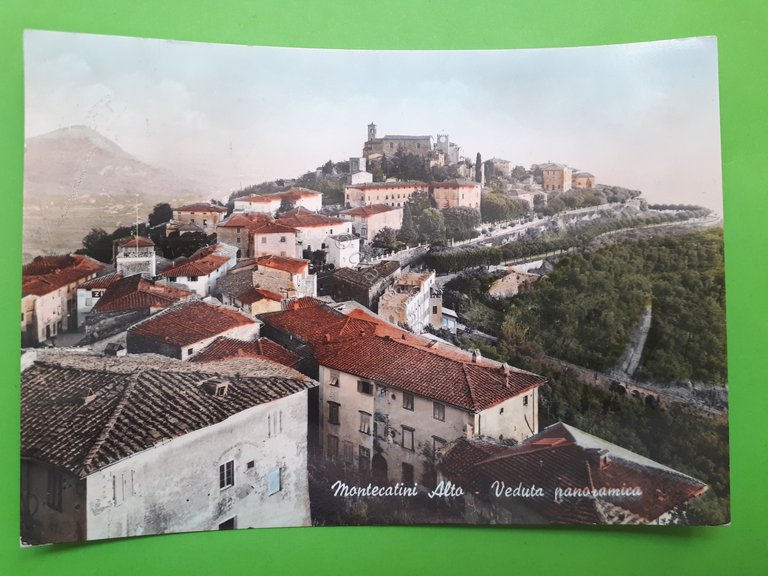 Cartolina - Montecatini Alto - Veduta panoramica - 1950 ca.