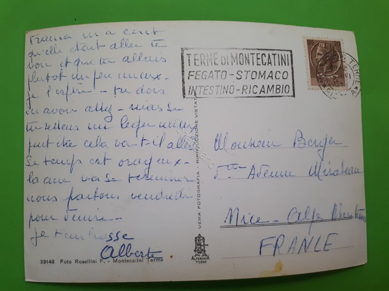 Cartolina - Montecatini Alto - Veduta panoramica - 1950 ca.