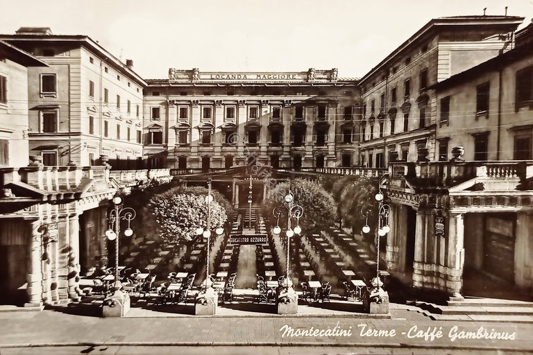 Cartolina - Montecatini Terme - Caffe Gambrinus - 1966