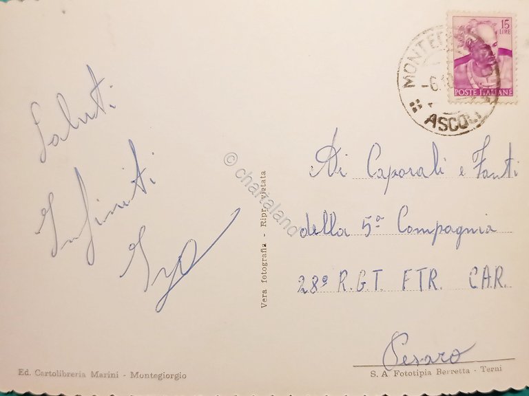 Cartolina - Montegiorgio - Case Popolari e Via del Sole …