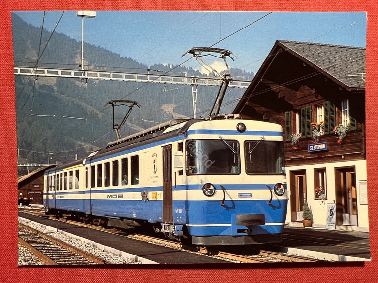 Cartolina - Montreux Berner Oberland Bahn - Triebwagen Be 4/4 …