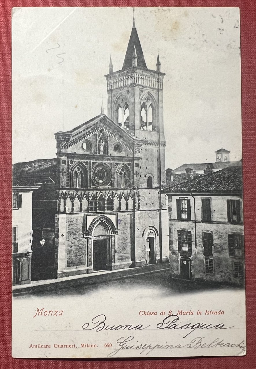 Cartolina - Monza - Chiesa di S. Maria in Istrada …