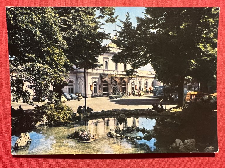 Cartolina - Monza - Stazione FF. SS. - 1960 ca.