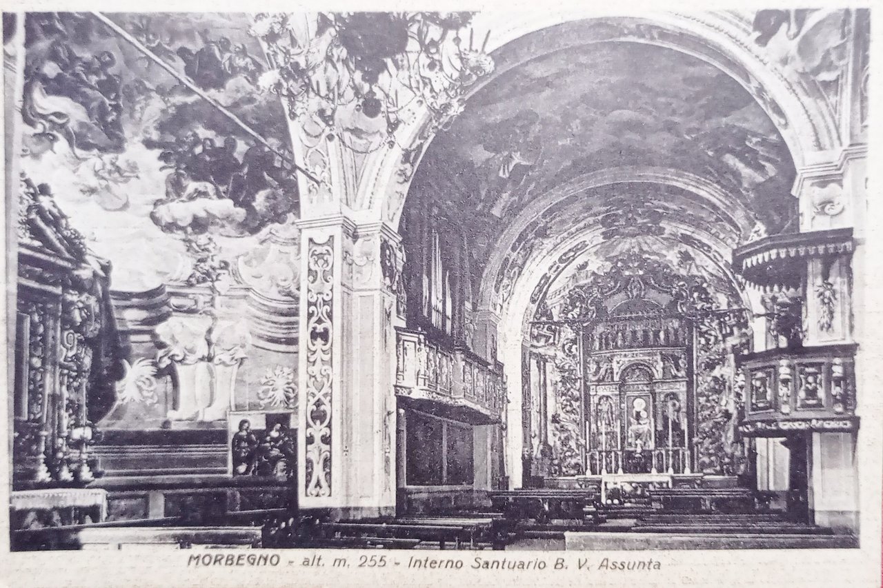 Cartolina - Morbegno - Interno Santuario B. V. Assunta - …