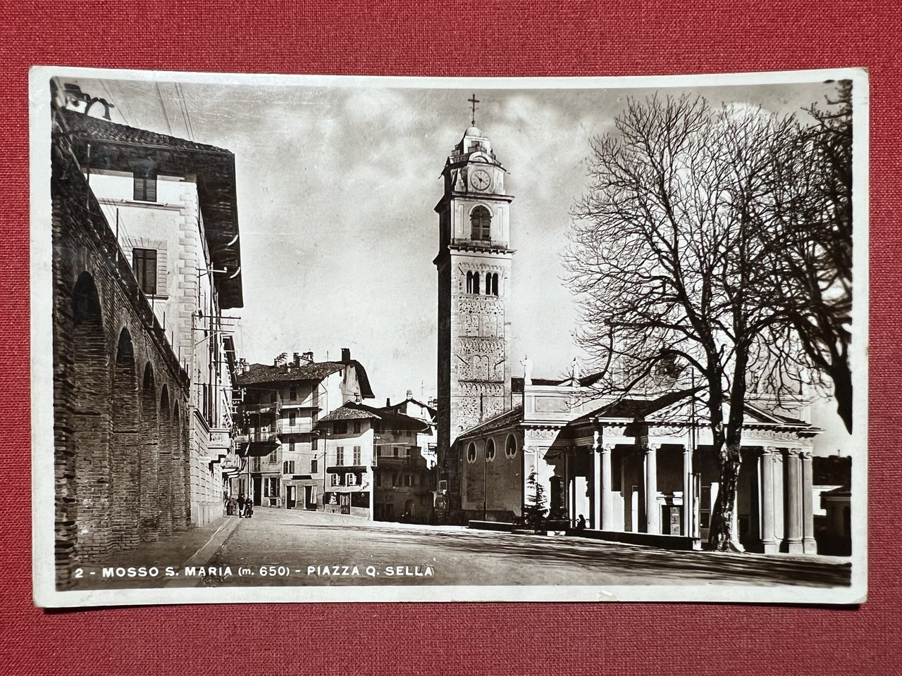 Cartolina - Mosso S. Maria ( Biella ) - Piazza …