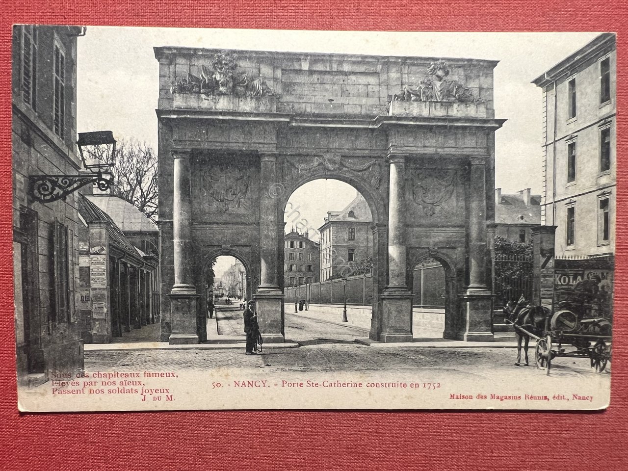 Cartolina - Nancy - Porre Ste-Catherine construite en 1752 - …