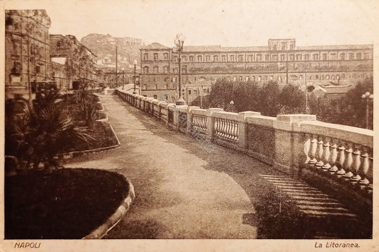 Cartolina - Napoli - La Litoranea - 1928