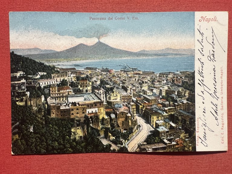 Cartolina - Napoli - Panorama dal corso V. Emanuele - … | Immagine Gallery 1
