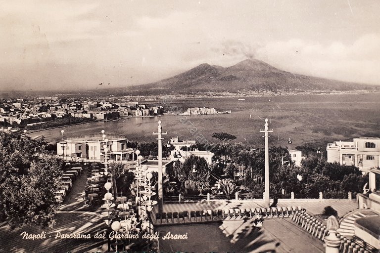 Cartolina - Napoli - Panorama dal Giardino degli Aranci - …