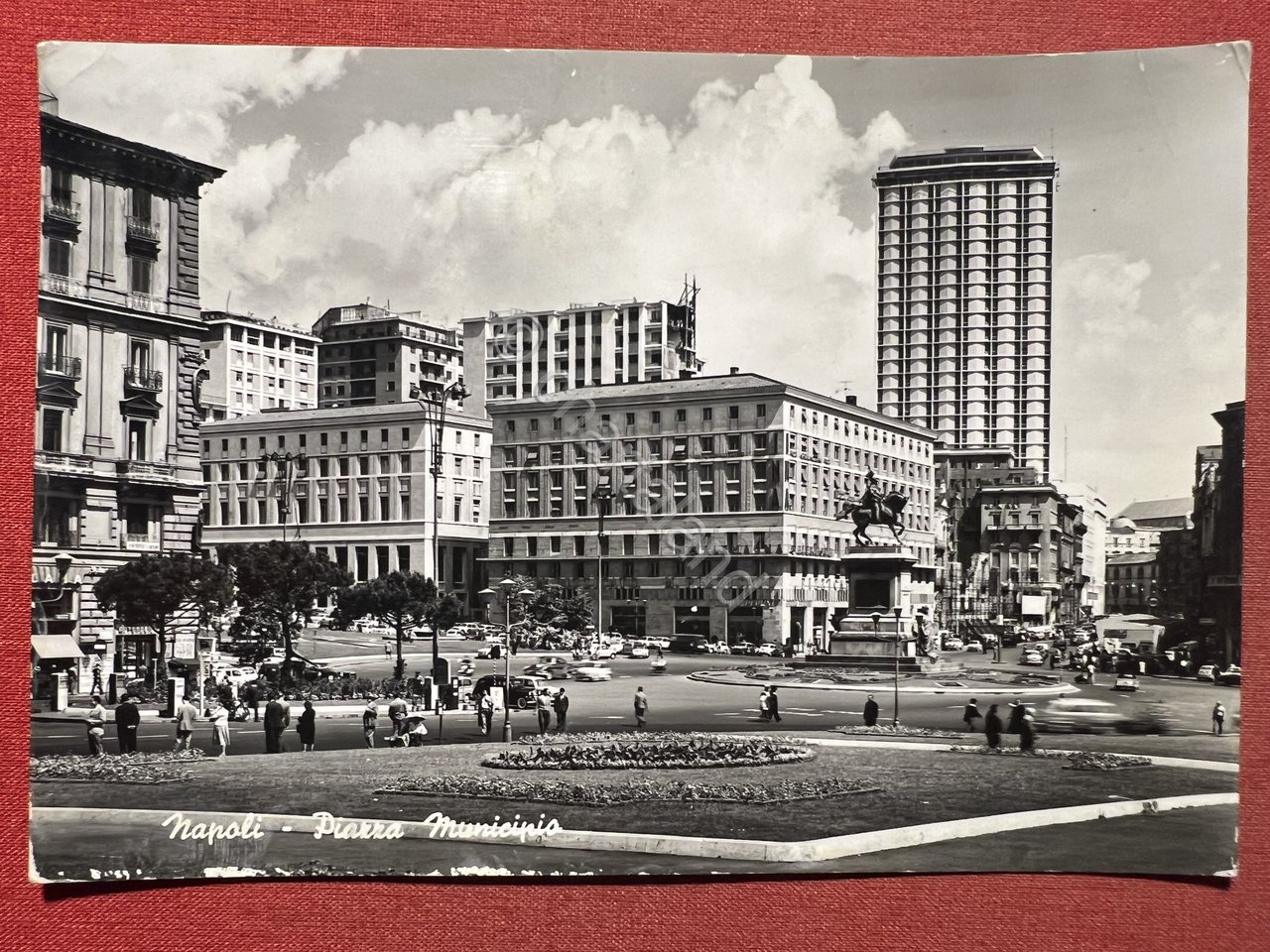 Cartolina - Napoli - Piazza Municipio - 1960