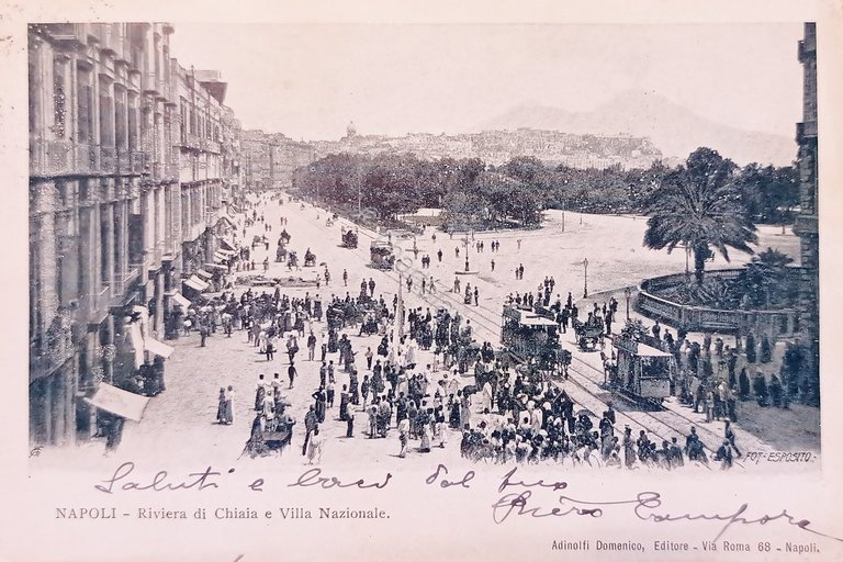 Cartolina - Napoli - Riviera di Chiaia e Villa Nazionale …