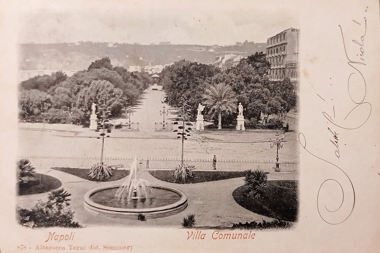Cartolina - Napoli - Villa Comunale - 1902 | Immagine Gallery 3
