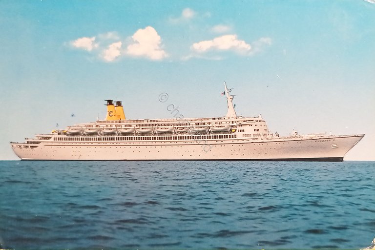 Cartolina - Navi - Transatlantico Eugenio Costa - 1967