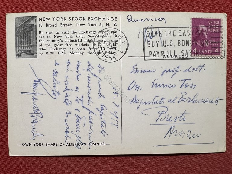 Cartolina - New York Stock Exchange - The Nation's Market …