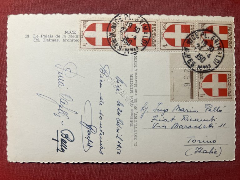 Cartolina - Nice - Le Palais de la Méditerranée - …