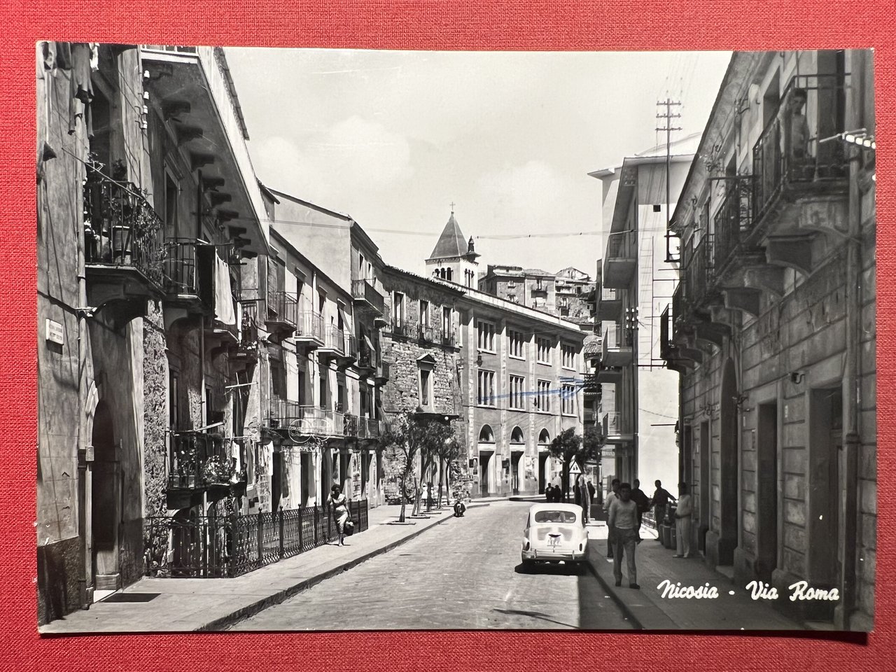 Cartolina - Nicosia ( Enna ) - Via Roma - …