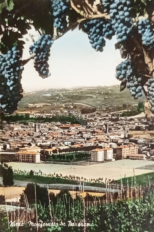 Cartolina - Nizza Monferrato - Panorama - 1966