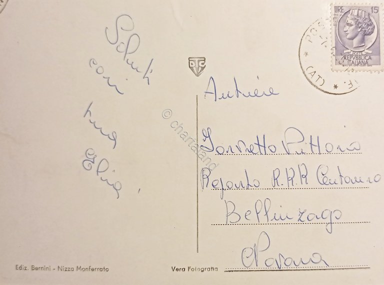 Cartolina - Nizza Monferrato - Panorama - 1966