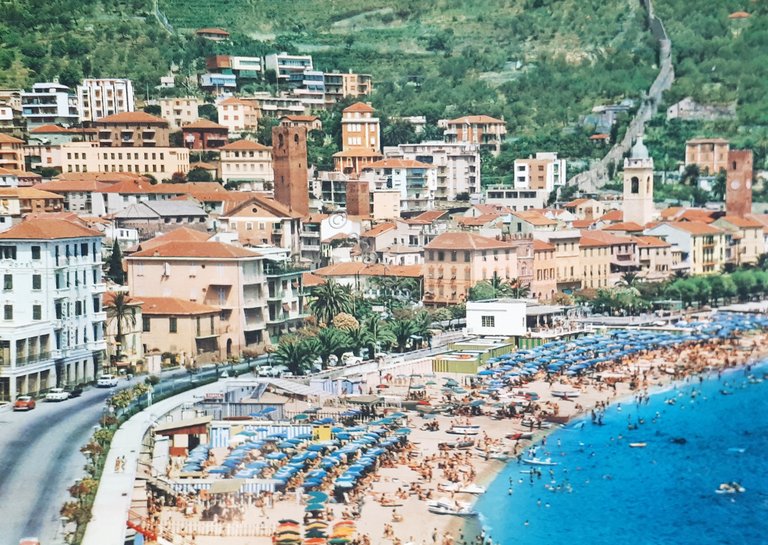 Cartolina - Noli - La Spiaggia - 1966