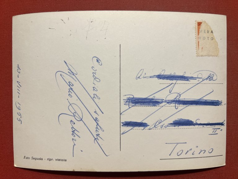 Cartolina - Novalesa ( Torino ) - La Via Maestra …