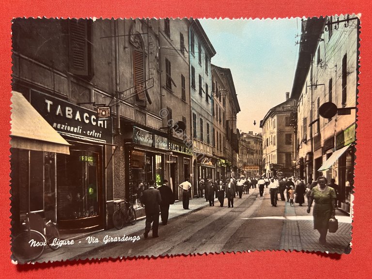 Cartolina - Novi Ligure ( Alessandria ) - Via Girardengo …