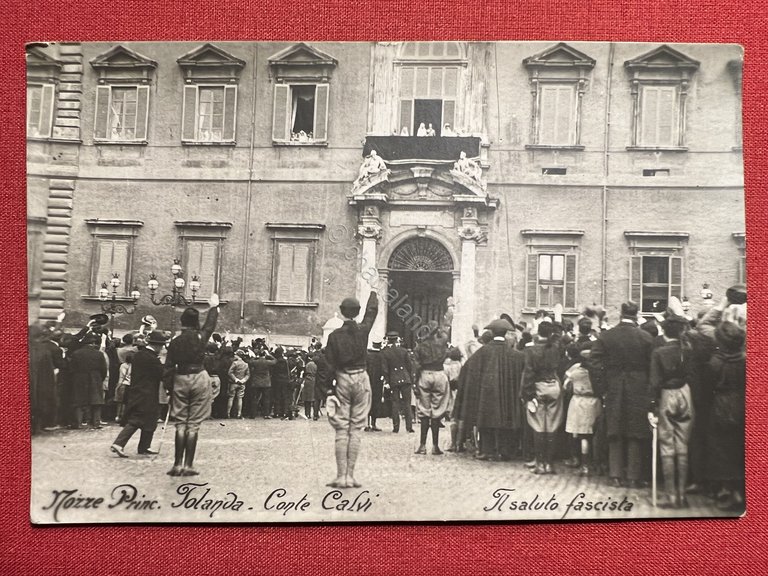 Cartolina - Nozze Principessa Iolanda E Conte Calvi - 1923