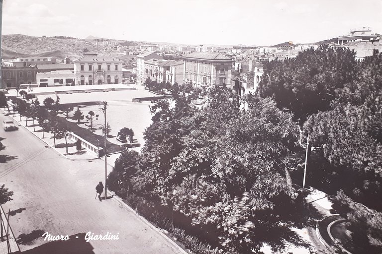 Cartolina - Nuoro - Giardini - 1963