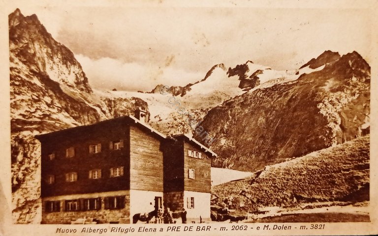 Cartolina - Nuovo Albergo Rifugio Elena a Pre de Bar …