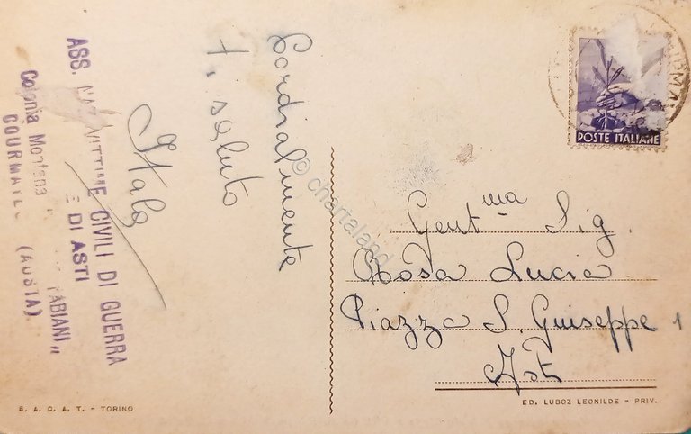 Cartolina - Nuovo Albergo Rifugio Elena a Pre de Bar …