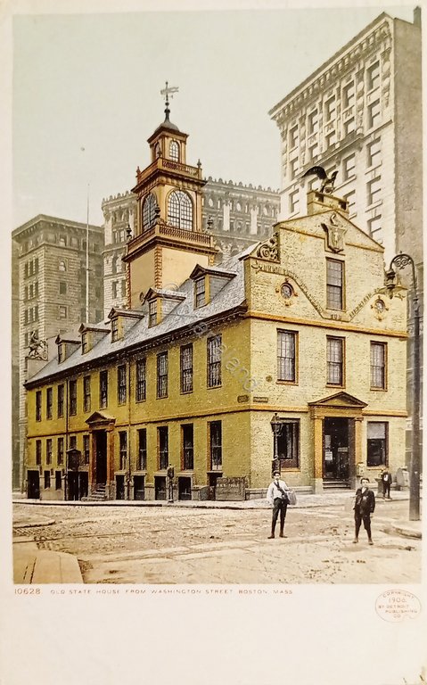 Cartolina - Old State House from Washington Street - Boston, …