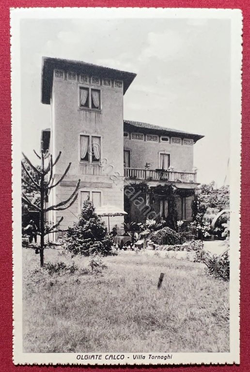 Cartolina - Olgiate Calco ( Lecco ) - Villa Tornaghi …
