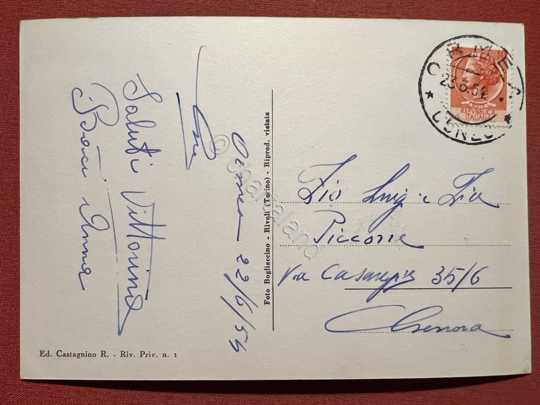 Cartolina - Ormea ( Cuneo ) - Panorama - 1954