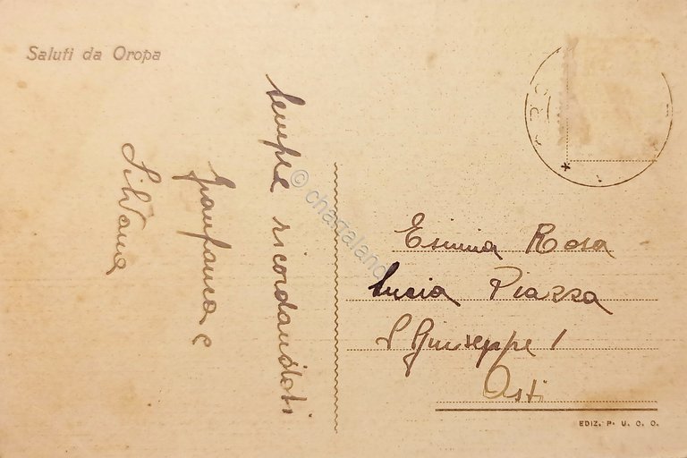 Cartolina - Oropa - Ricordo della Galleria Rosazza - 1920 …